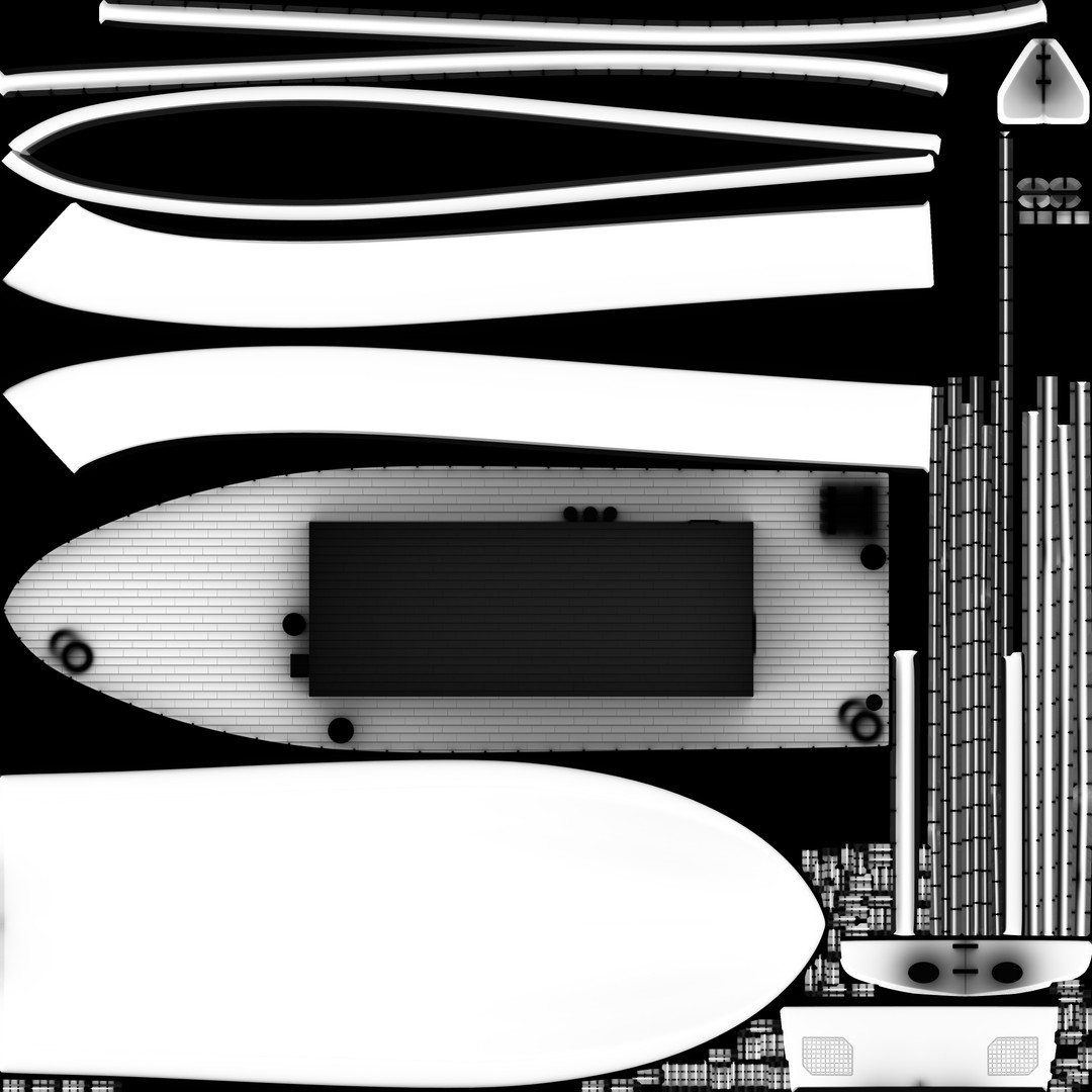 Mine Countermeasure Vessel 3D Model – Low Poly Military Watercraft, FBX - View 20