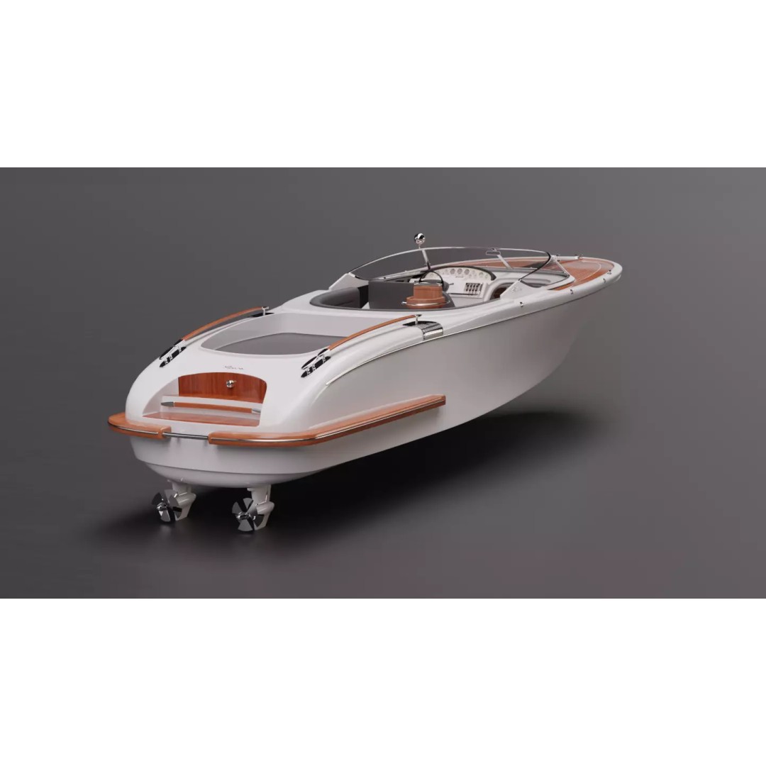 Speed Boat 3D Model – High-Fidelity Vehicle Asset for Games, FBX - View 3