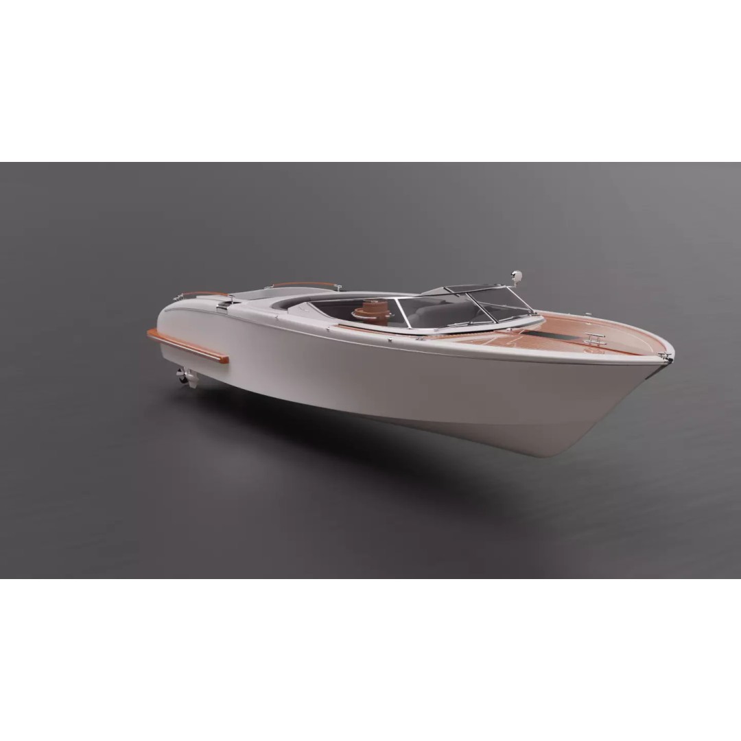 Speed Boat 3D Model – High-Fidelity Vehicle Asset for Games, FBX - View 6