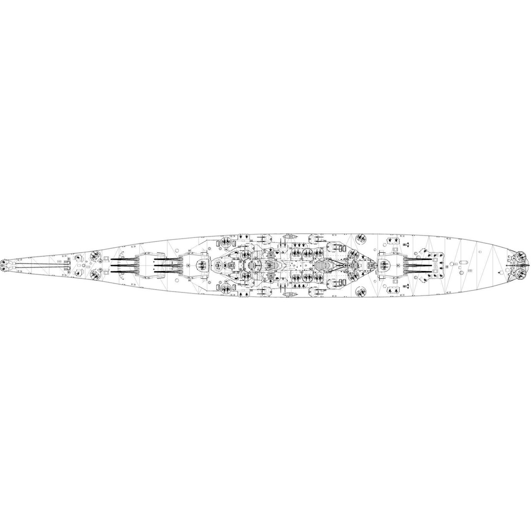 Iowa Class Battleship Missouri 3D Model – Rigged Military Vessel, FBX