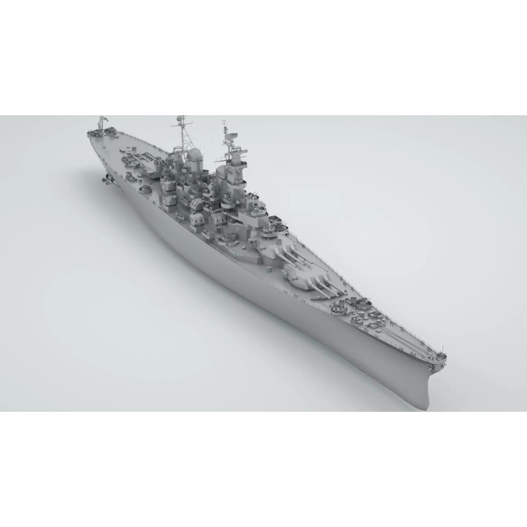 Iowa Class Battleship Missouri 3D Model – Rigged Military Vessel, FBX - View 2