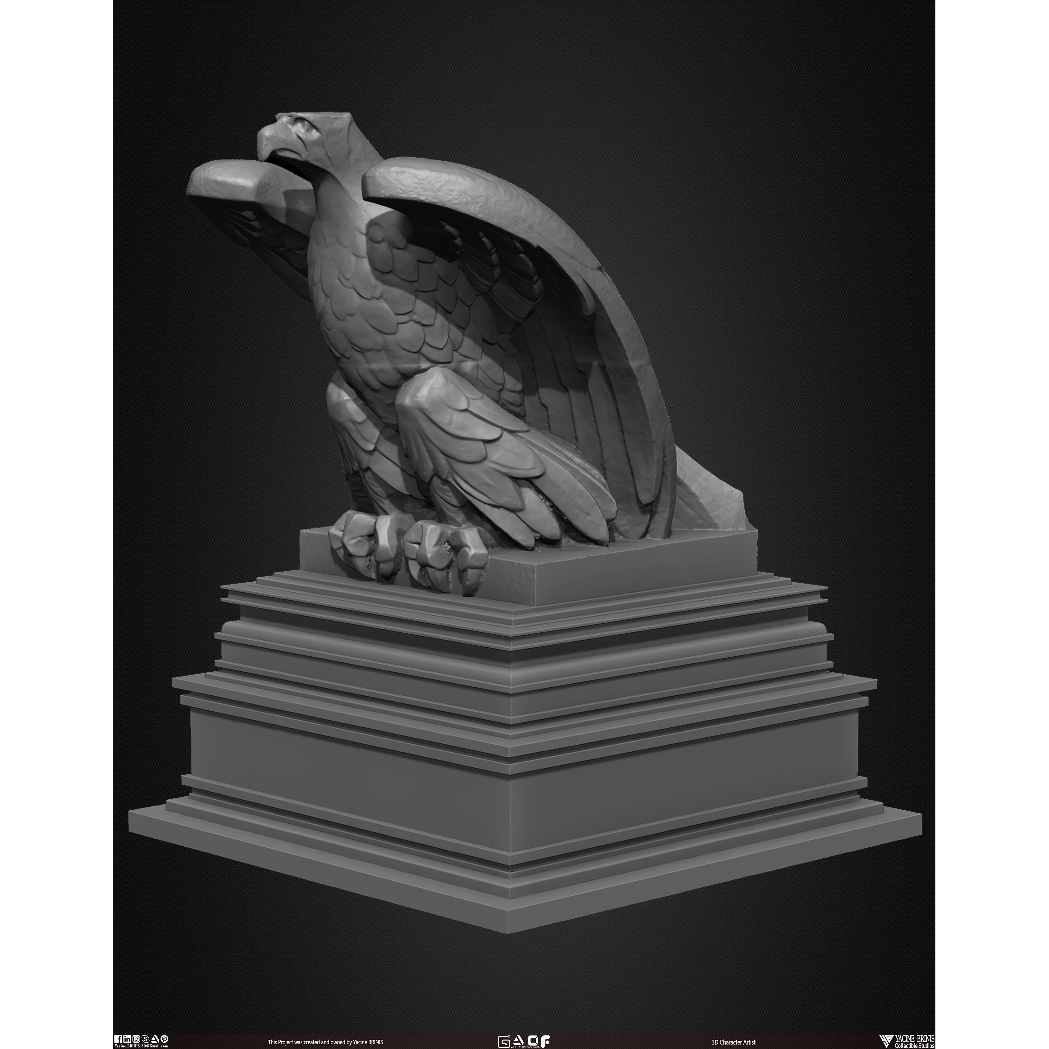 20 Statues Kitbash - Low-Poly Game-Ready 3D Model - View 26