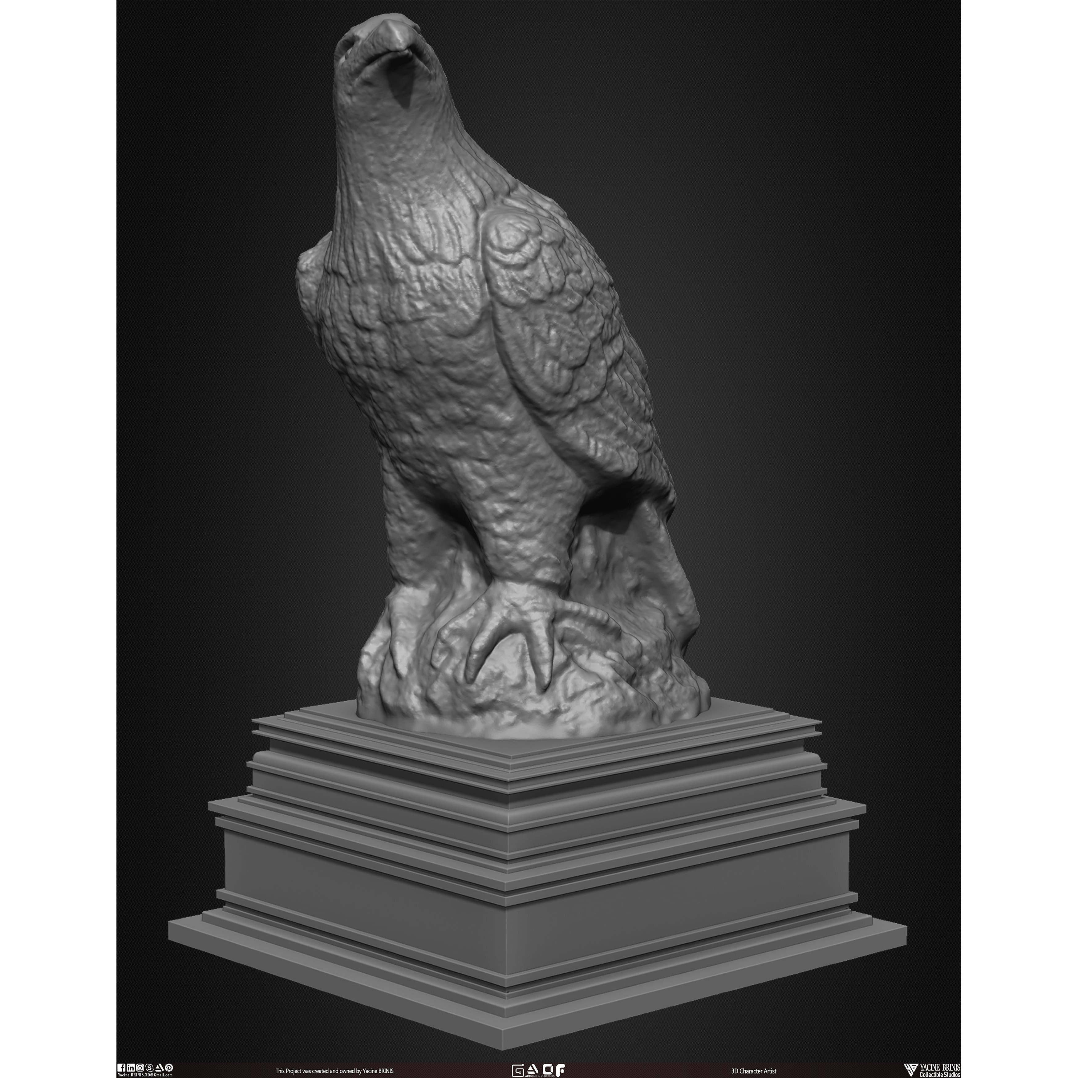 20 Statues Kitbash - Low-Poly Game-Ready 3D Model - View 35