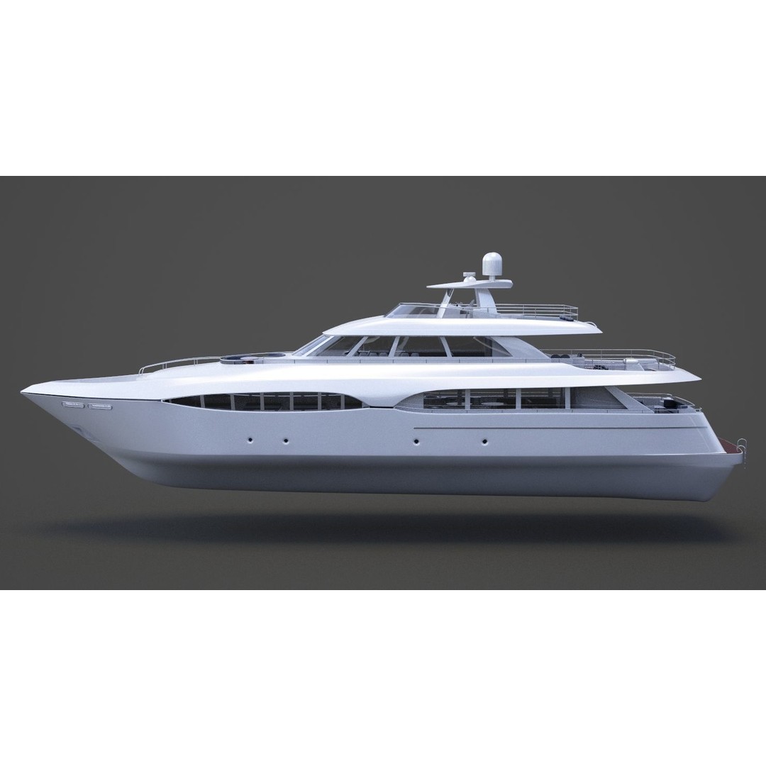 Photorealistic Yacht 3D Model – High Poly Animation Asset, 3ds Max - View 10
