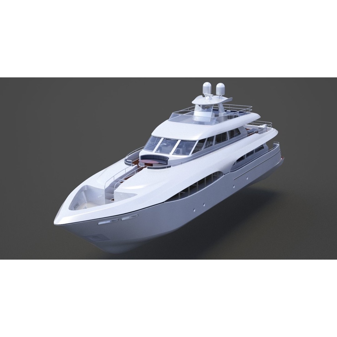 Photorealistic Yacht 3D Model – High Poly Animation Asset, 3ds Max - View 12