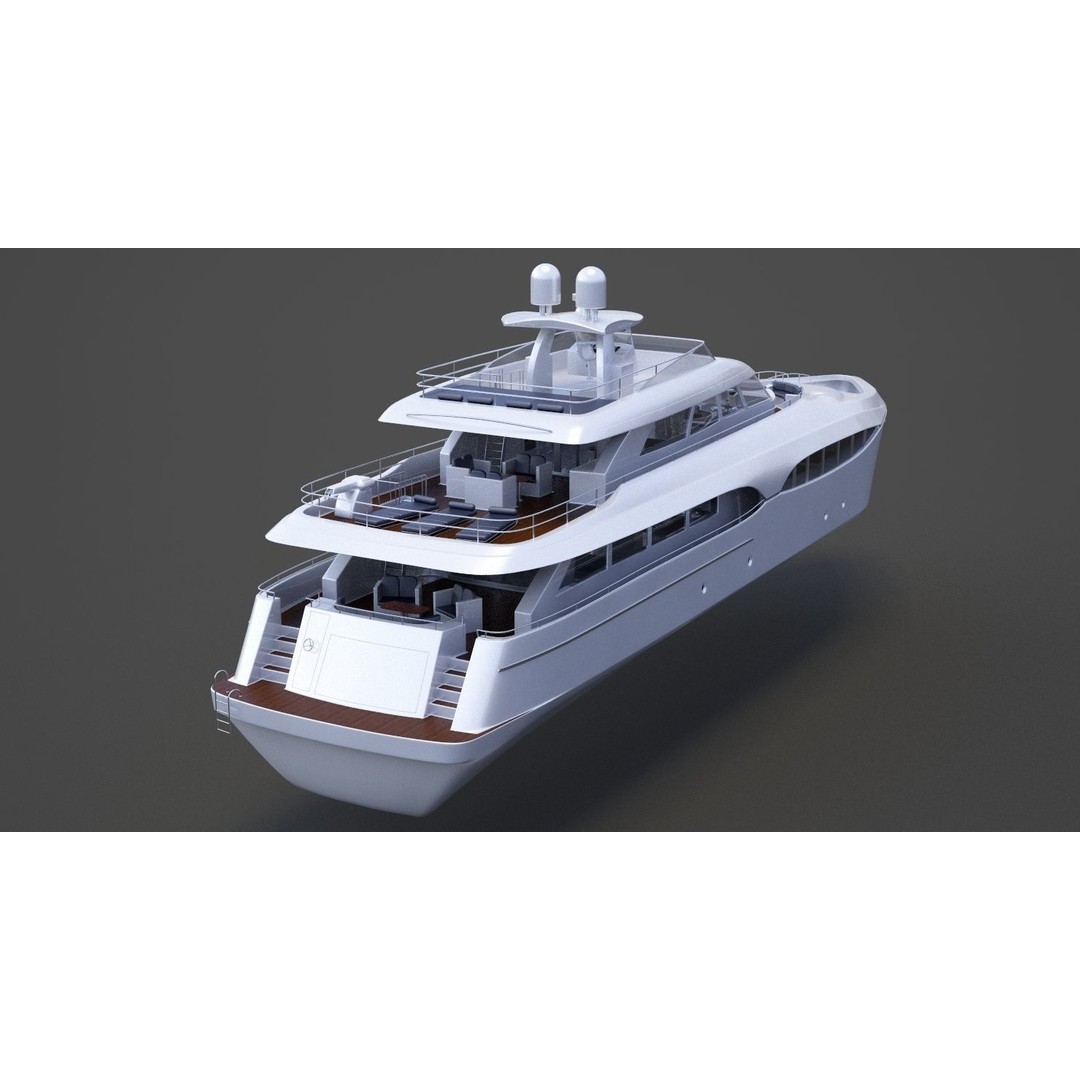 Photorealistic Yacht 3D Model – High Poly Animation Asset, 3ds Max - View 13