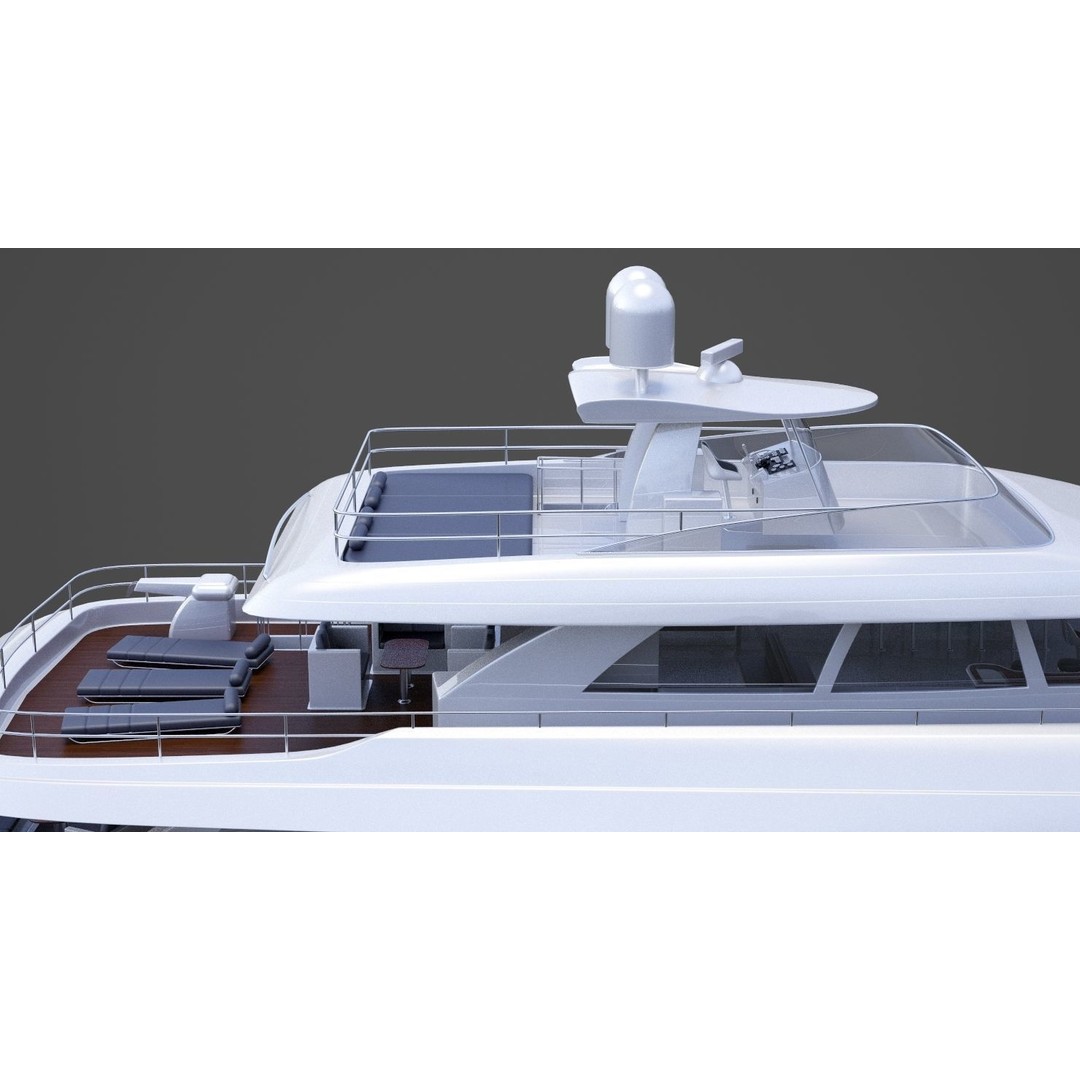 Photorealistic Yacht 3D Model – High Poly Animation Asset, 3ds Max - View 18