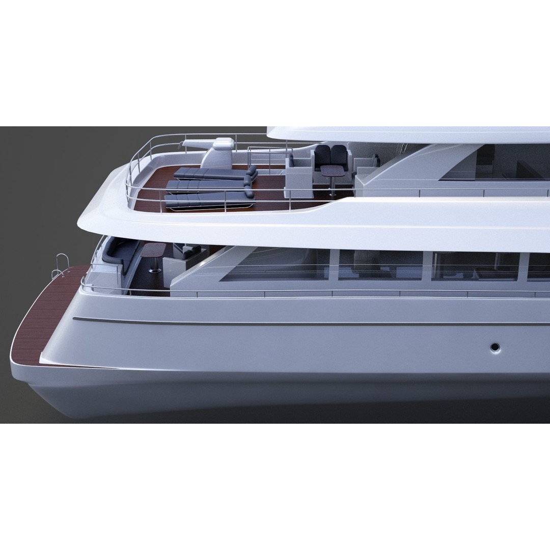 Photorealistic Yacht 3D Model – High Poly Animation Asset, 3ds Max - View 19