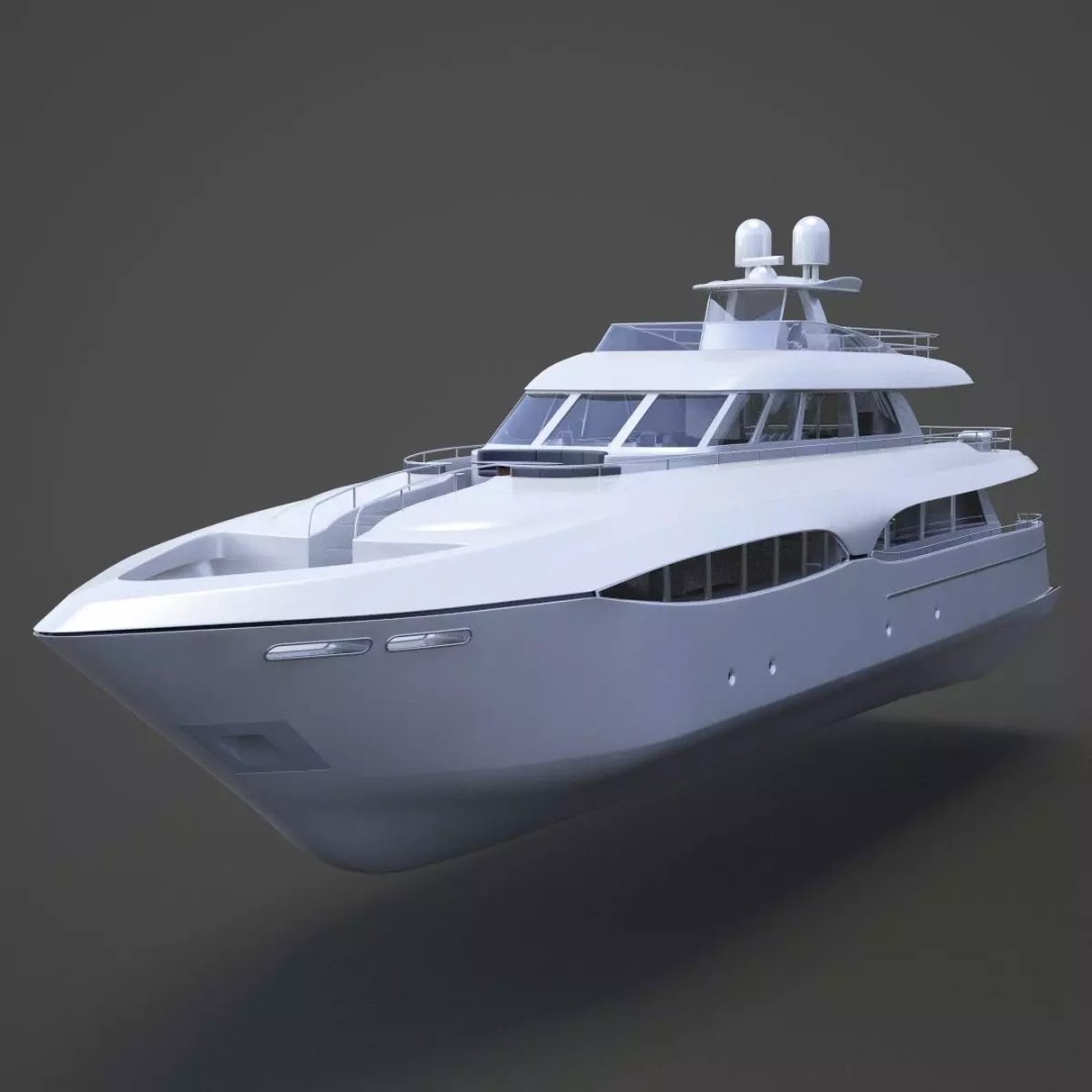Photorealistic Yacht 3D Model – High Poly Animation Asset, 3ds Max - View 2