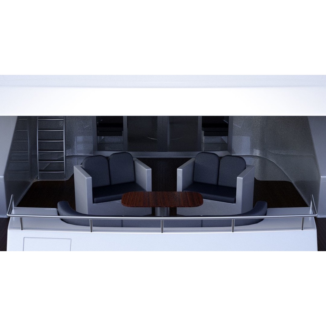 Photorealistic Yacht 3D Model – High Poly Animation Asset, 3ds Max - View 25