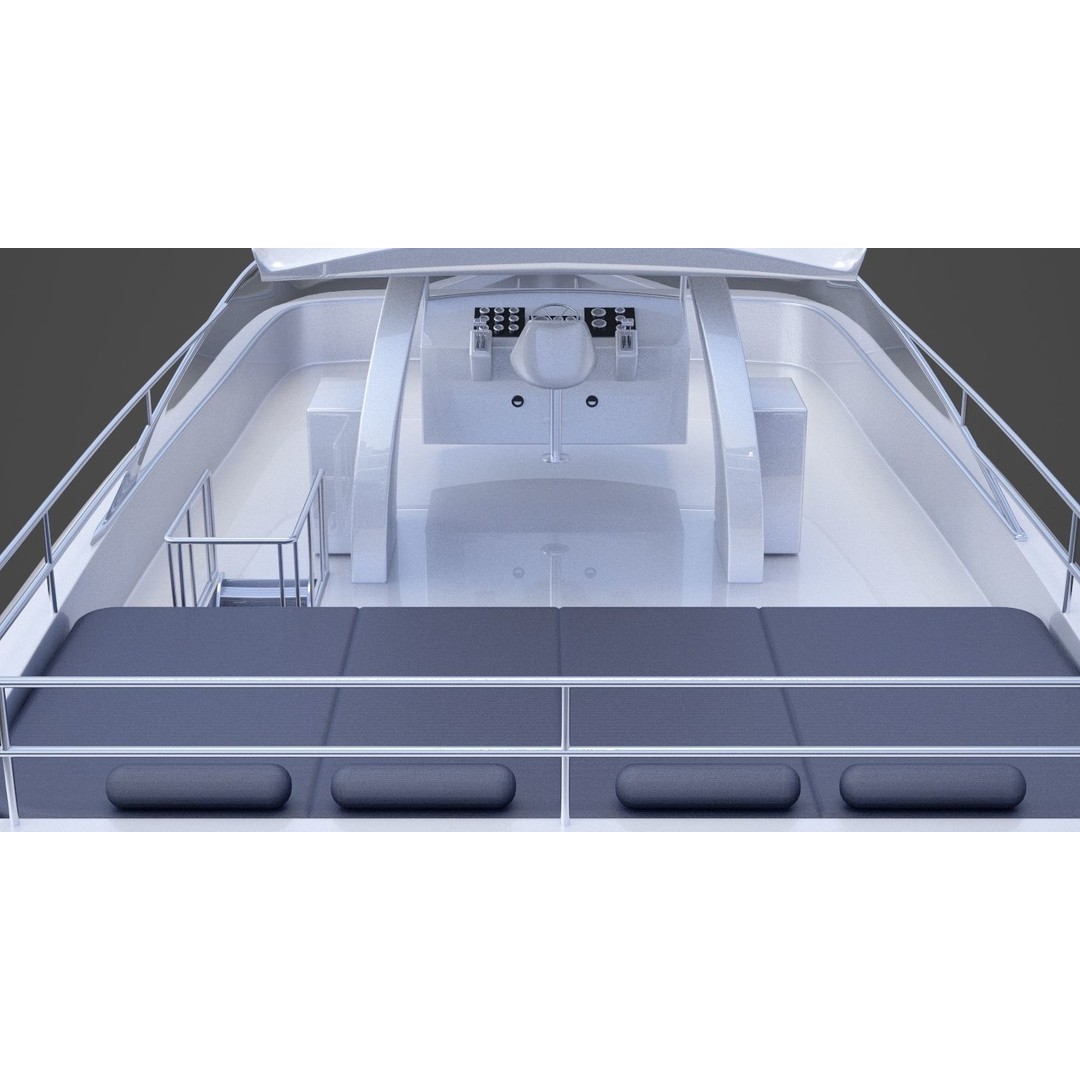 Photorealistic Yacht 3D Model – High Poly Animation Asset, 3ds Max - View 27