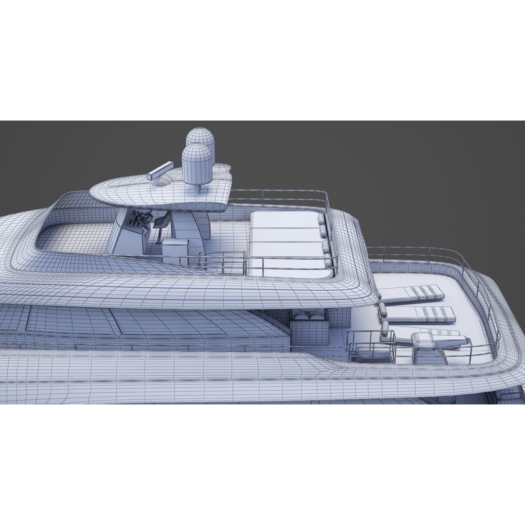 Photorealistic Yacht 3D Model – High Poly Animation Asset, 3ds Max - View 38