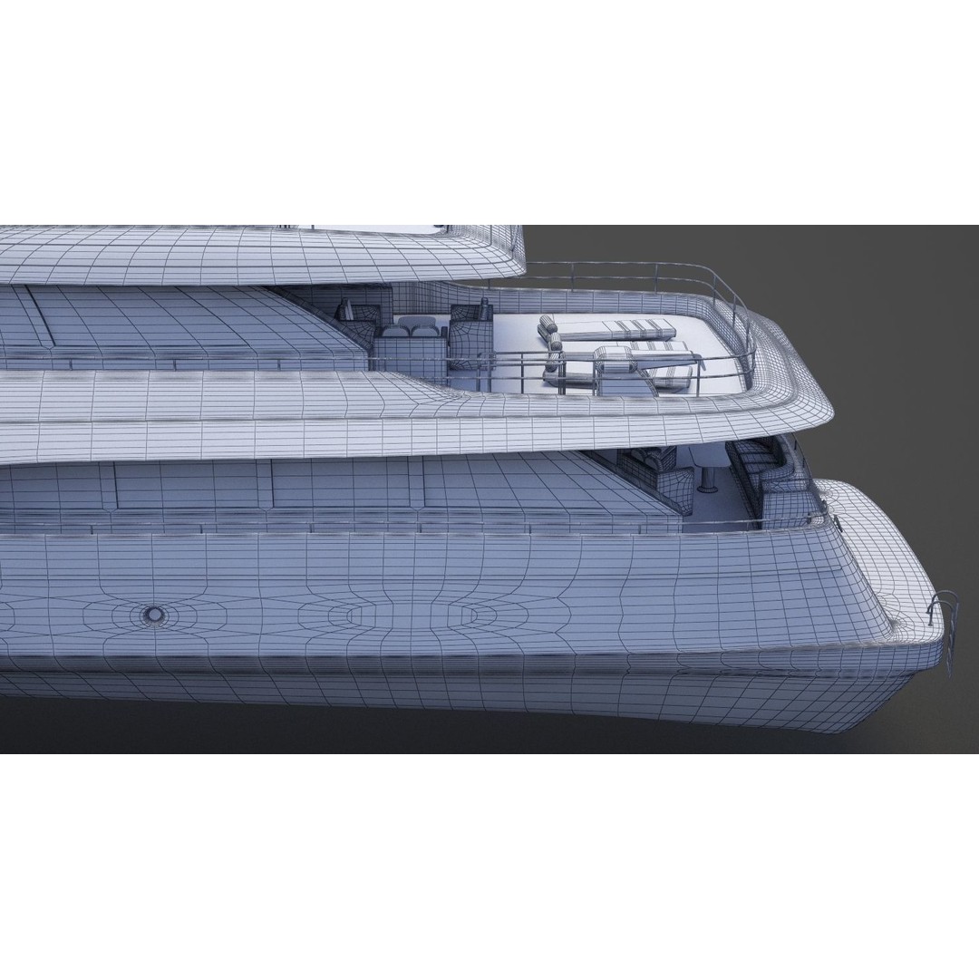 Photorealistic Yacht 3D Model – High Poly Animation Asset, 3ds Max - View 39