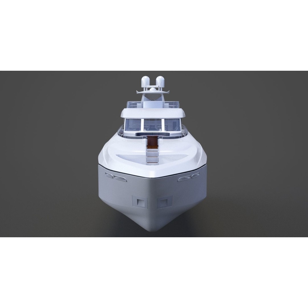 Photorealistic Yacht 3D Model – High Poly Animation Asset, 3ds Max - View 4