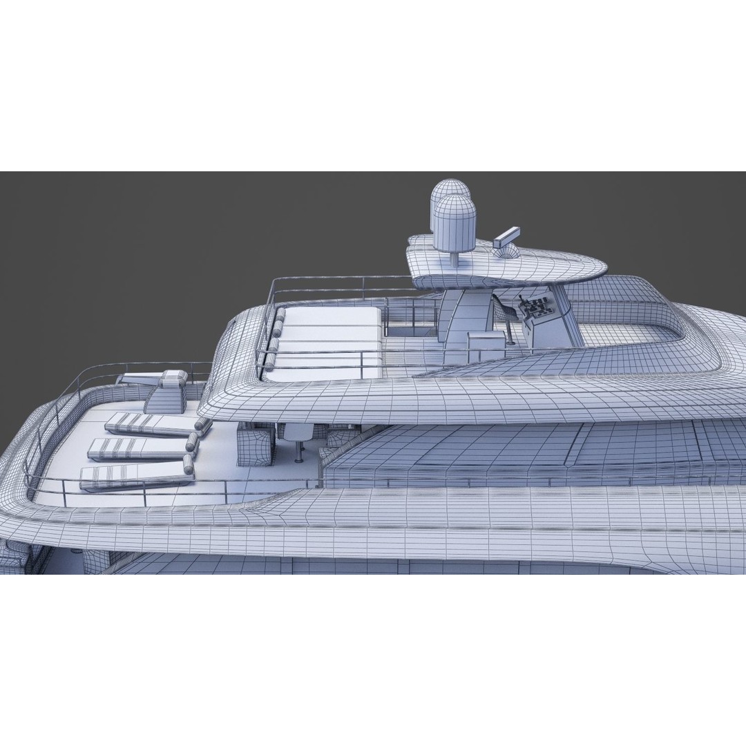 Photorealistic Yacht 3D Model – High Poly Animation Asset, 3ds Max - View 41