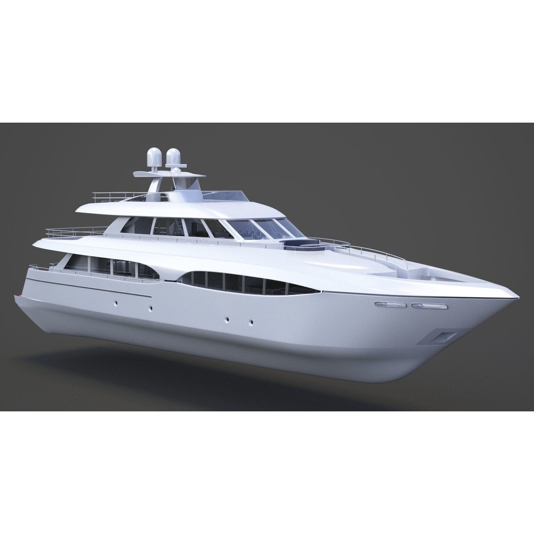 Photorealistic Yacht 3D Model – High Poly Animation Asset, 3ds Max - View 5