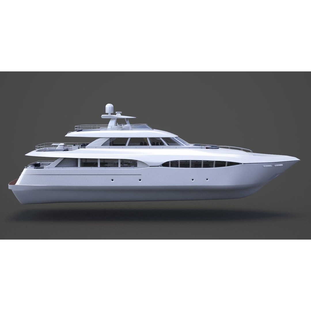 Photorealistic Yacht 3D Model – High Poly Animation Asset, 3ds Max - View 6