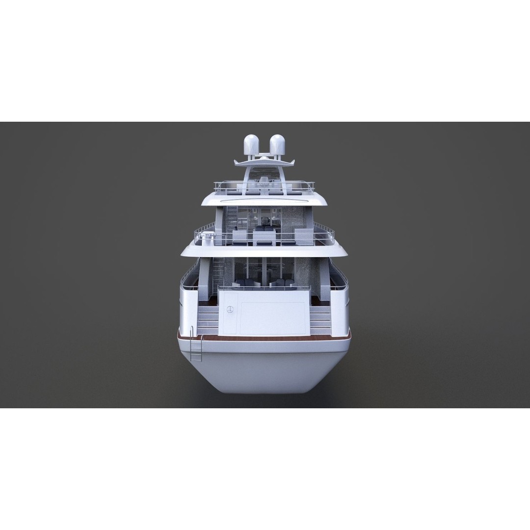 Photorealistic Yacht 3D Model – High Poly Animation Asset, 3ds Max - View 8