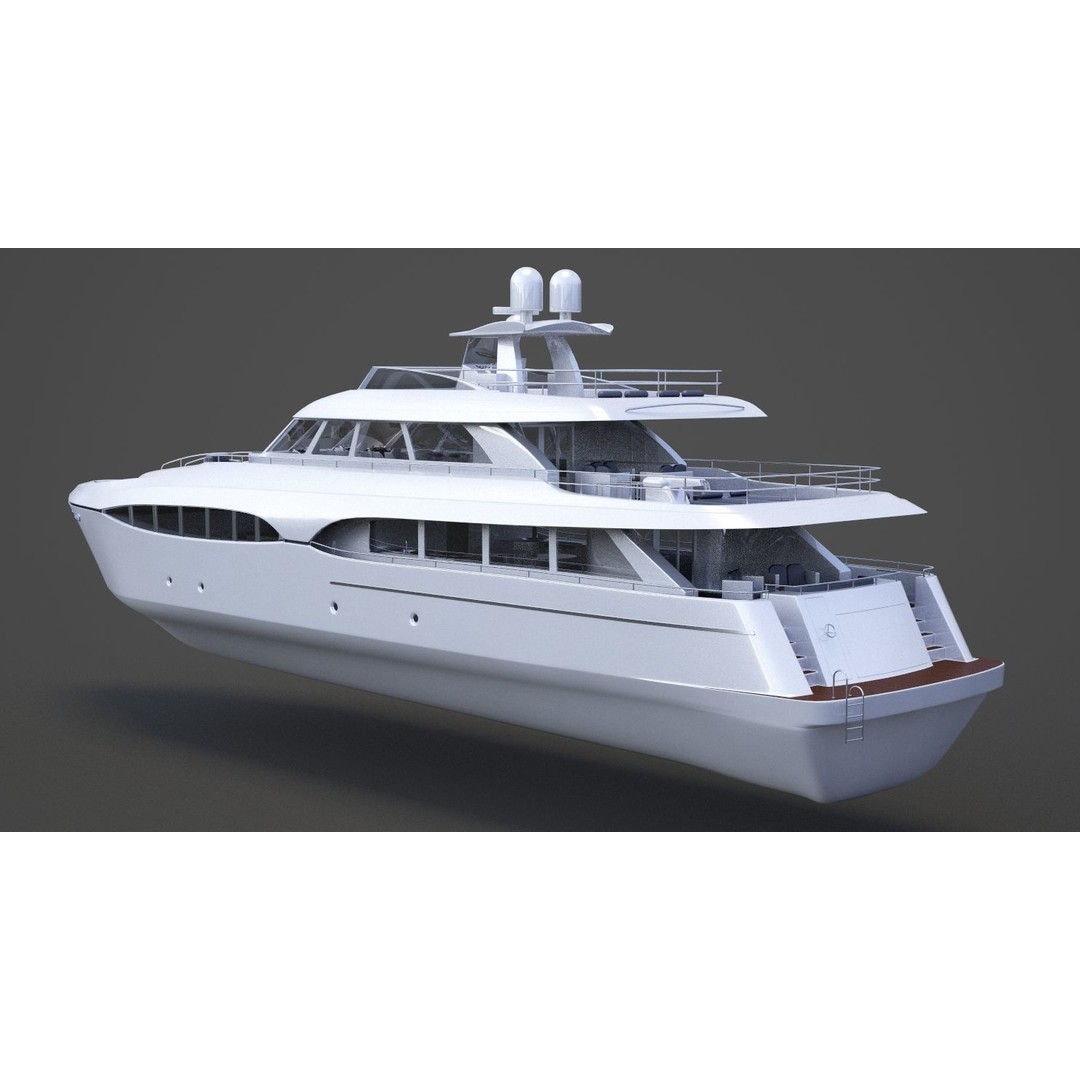 Photorealistic Yacht 3D Model – High Poly Animation Asset, 3ds Max - View 9