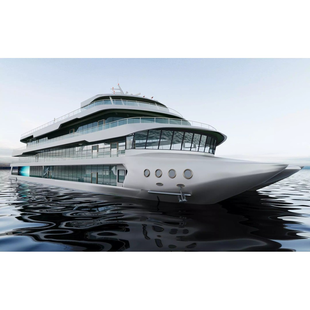 Luxury Multi-Deck Cruise Ship 3D Model – Realistic Marine Asset, FBX, OBJ - View 2