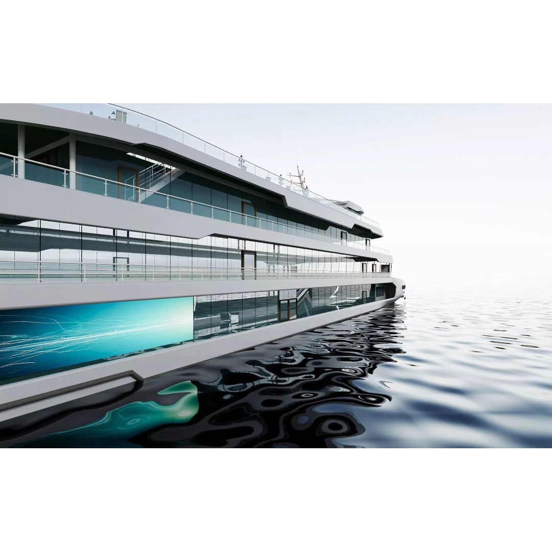 Luxury Multi-Deck Cruise Ship 3D Model – Realistic Marine Asset, FBX, OBJ - View 7