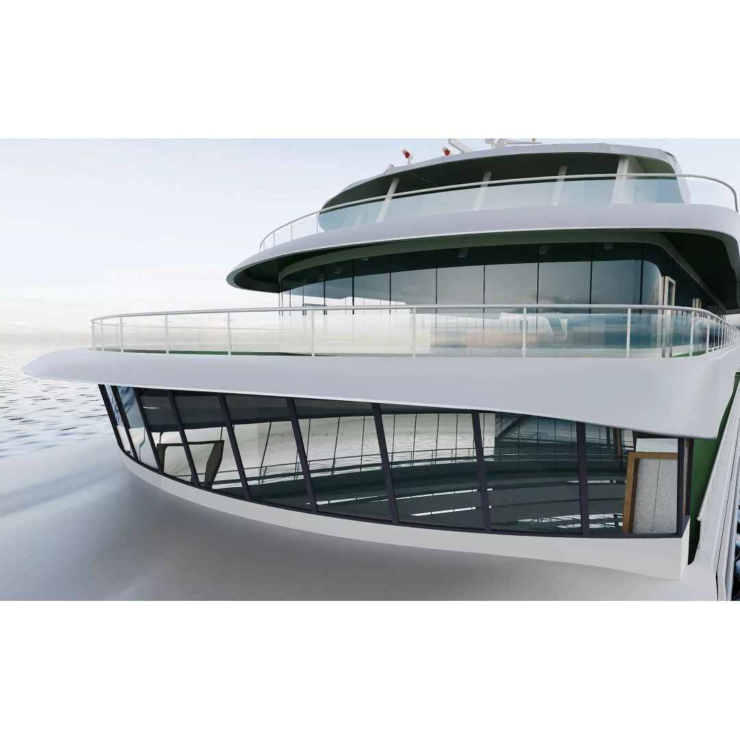 Luxury Multi-Deck Cruise Ship 3D Model – Realistic Marine Asset, FBX, OBJ - View 9