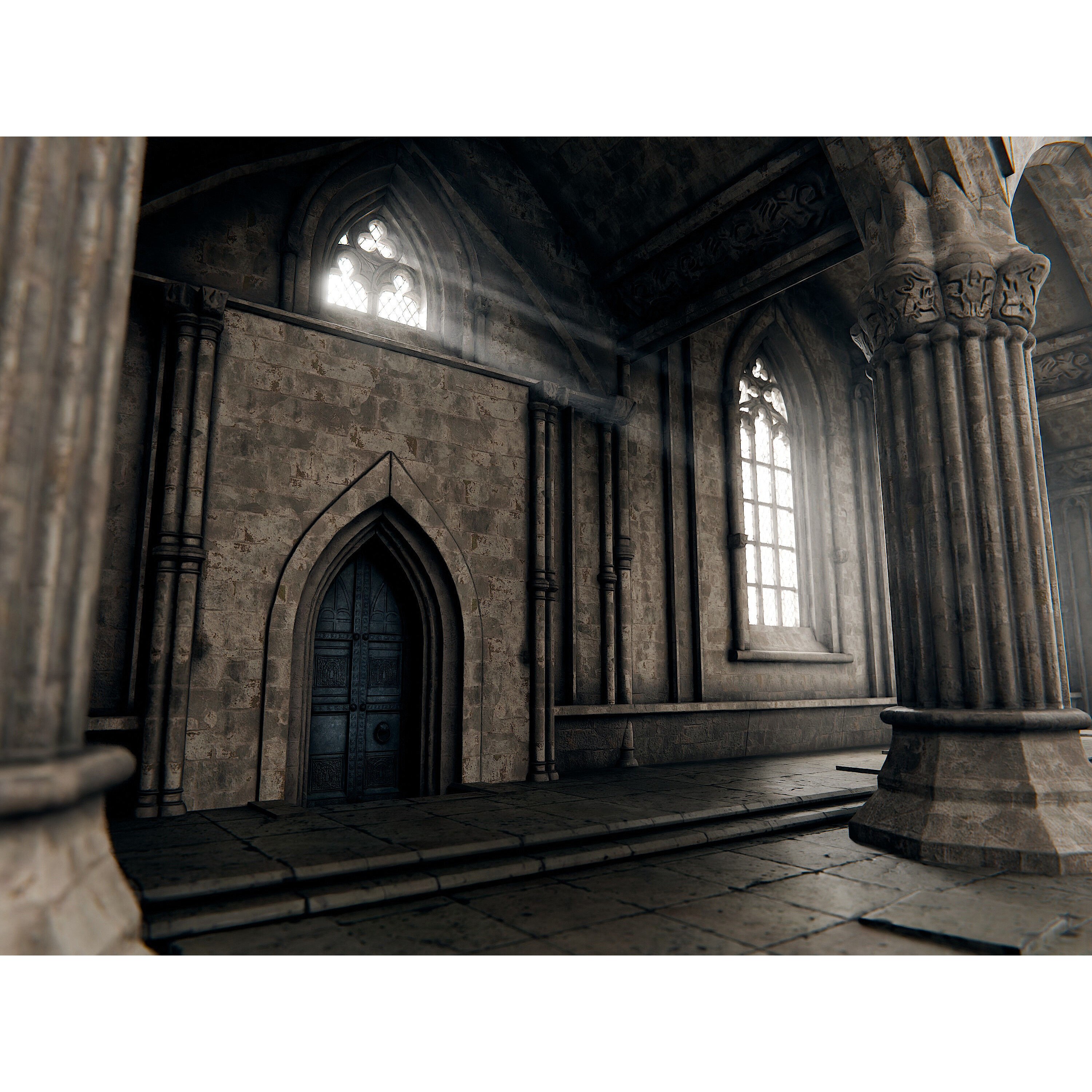 Gothic Cathedral - PBR Game-Ready 3D Model - View 11
