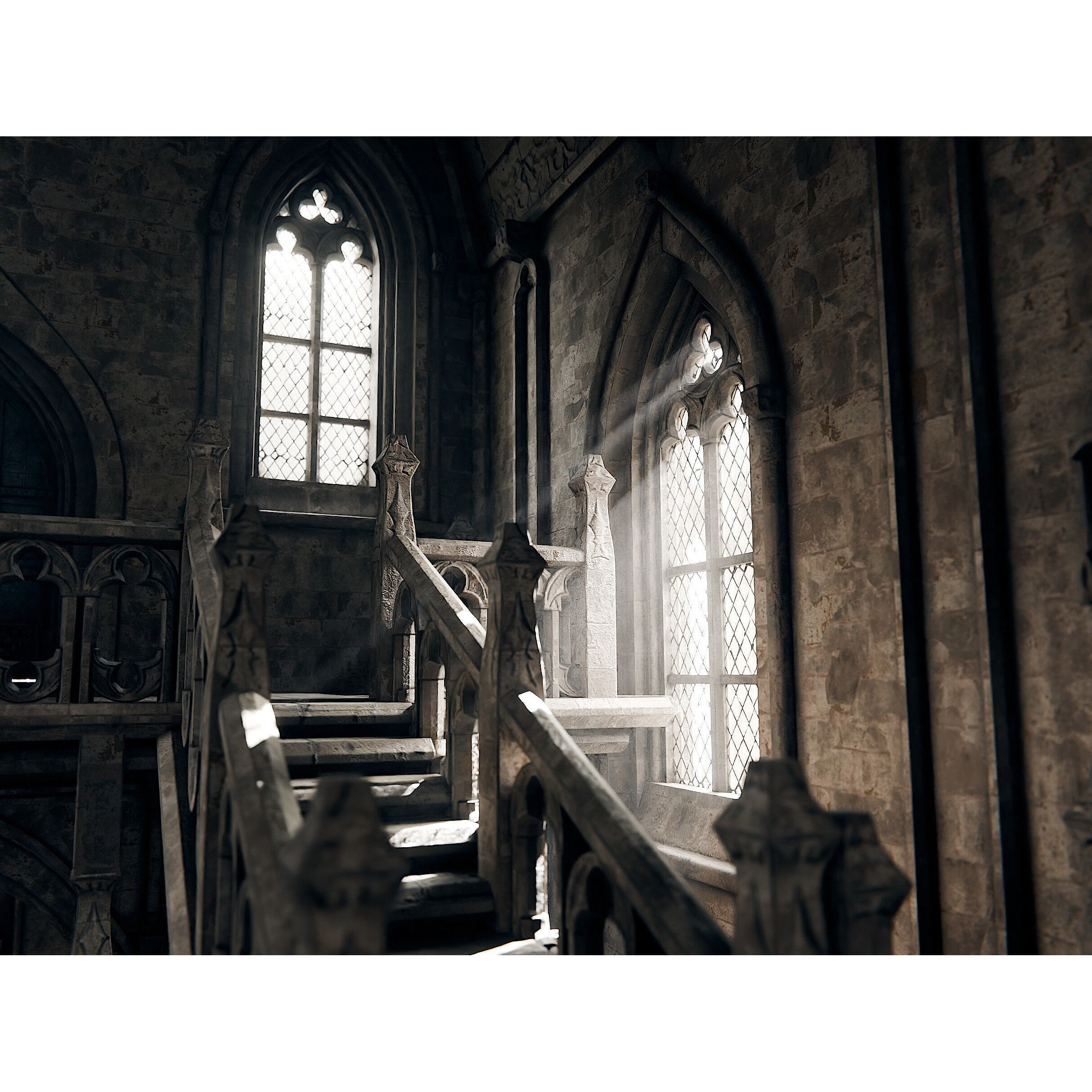 Gothic Cathedral - PBR Game-Ready 3D Model - View 12