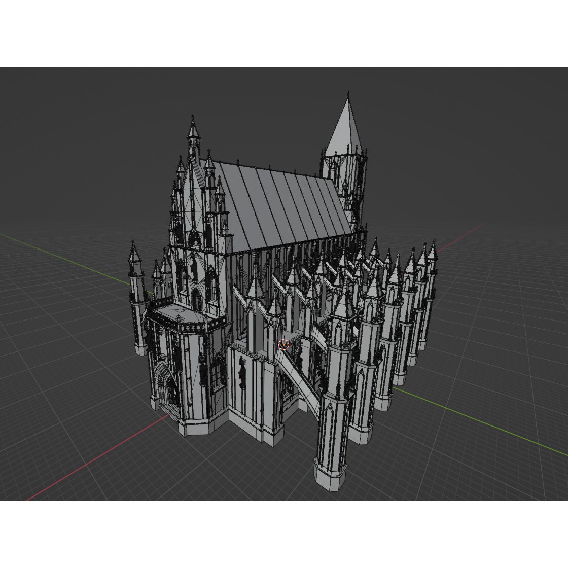 Gothic Cathedral - PBR Game-Ready 3D Model - View 14
