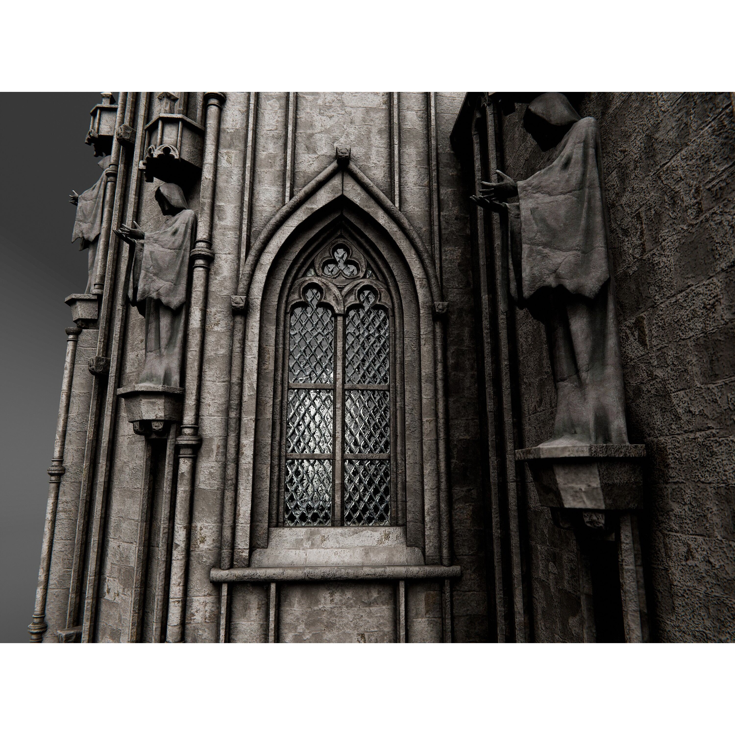 Gothic Cathedral - PBR Game-Ready 3D Model - View 16
