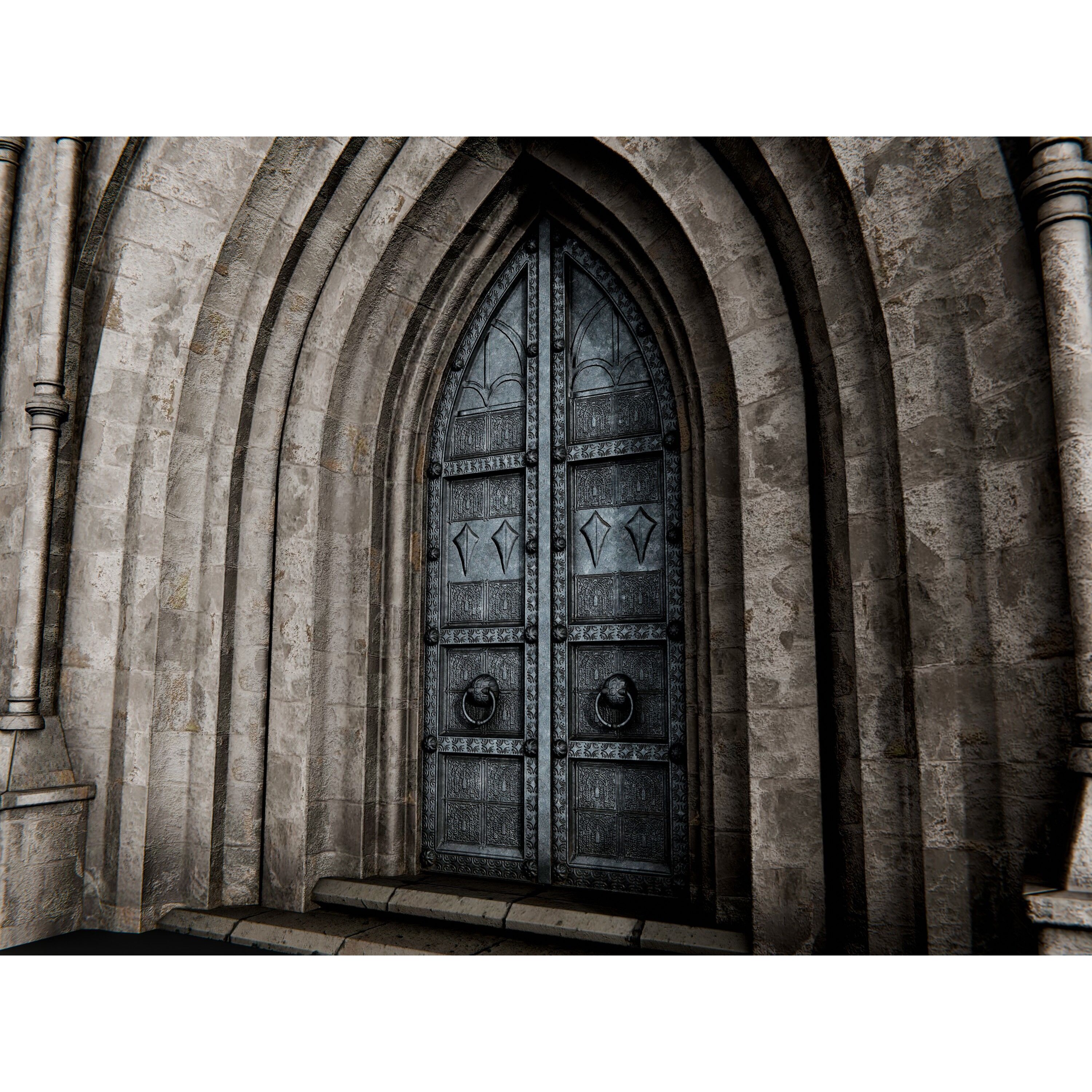 Gothic Cathedral - PBR Game-Ready 3D Model - View 17