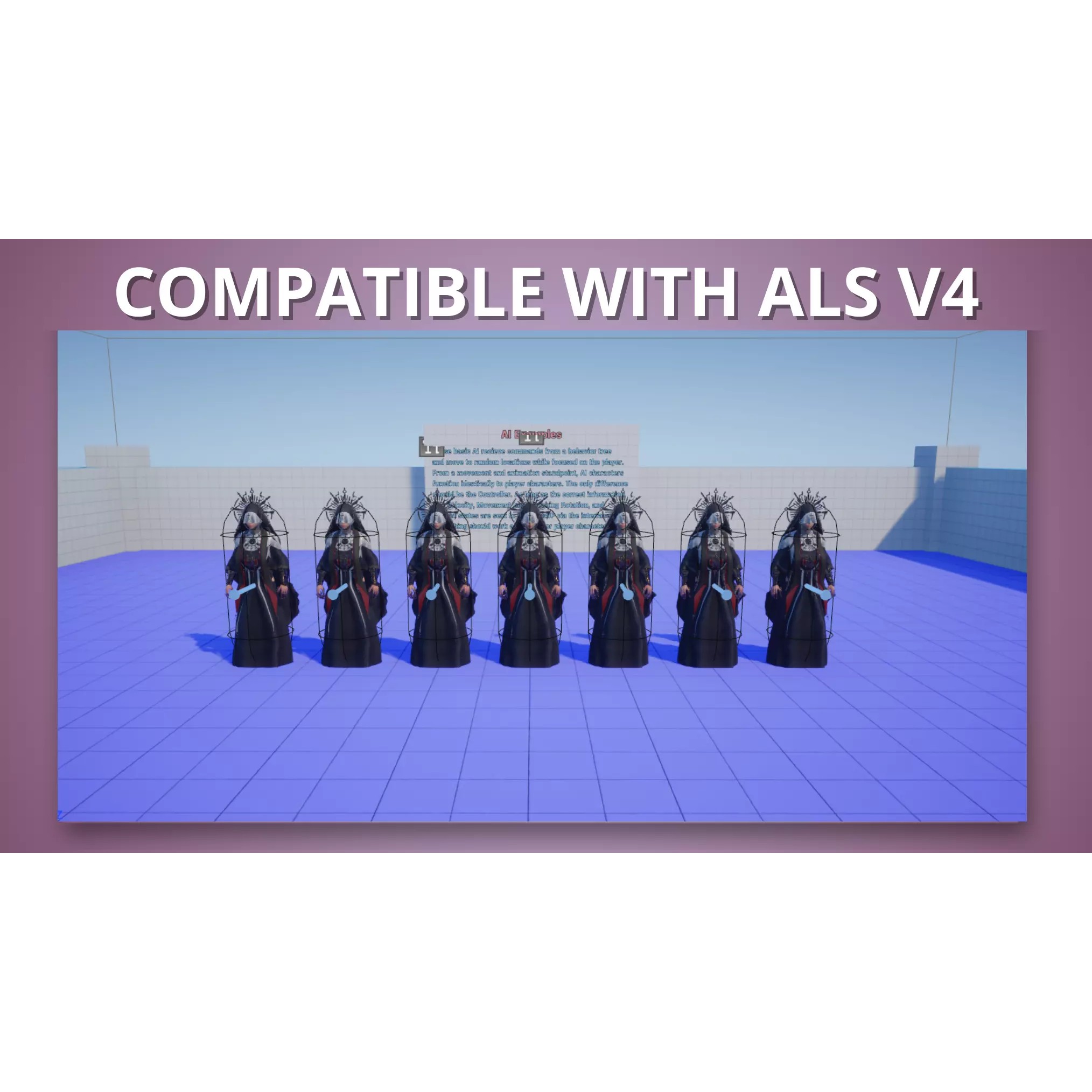 Dark Priestess - Low-Poly Game-Ready 3D Model - View 20