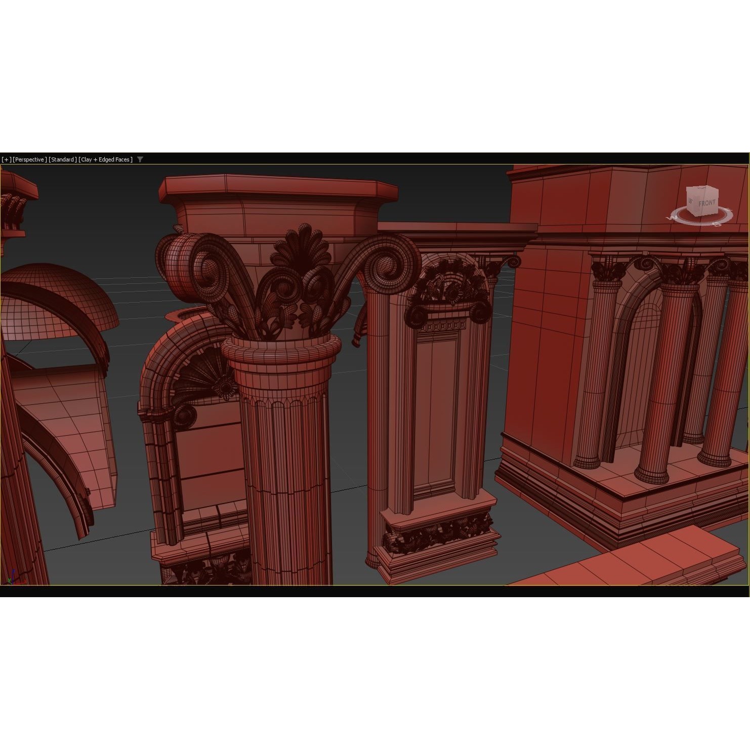 Dark Cathedral - Low-Poly Game-Ready 3D Model - View 12