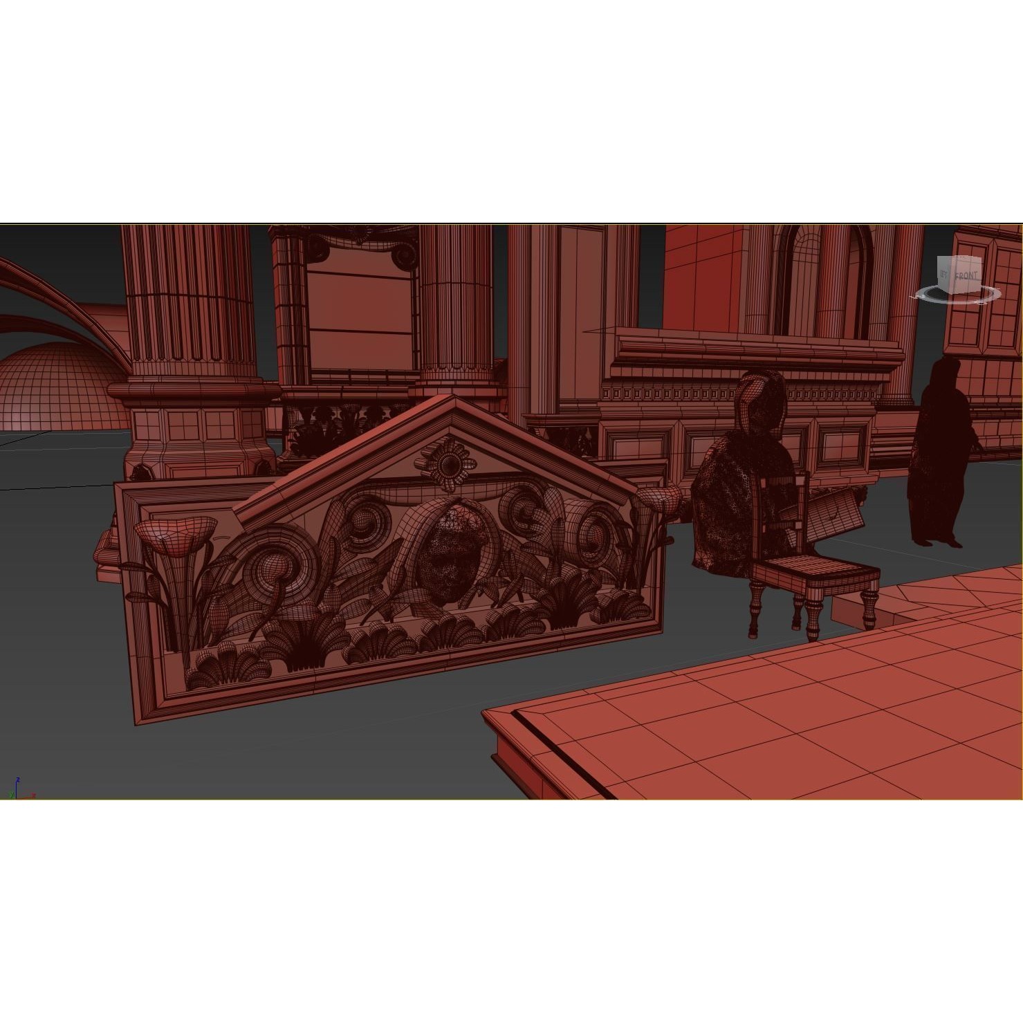 Dark Cathedral - Low-Poly Game-Ready 3D Model - View 13