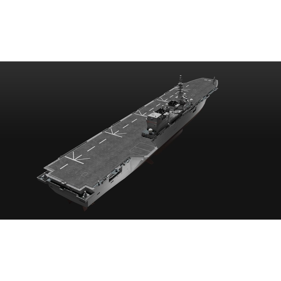 JMSDF Surface Fleet 3D Model – Military Warships, PBR Textures, Blender, FBX - View 10