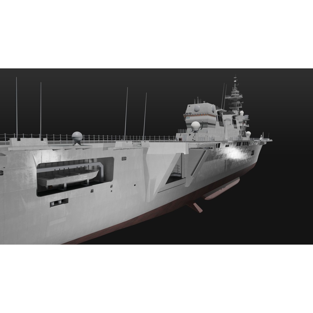 JMSDF Surface Fleet 3D Model – Military Warships, PBR Textures, Blender, FBX - View 12