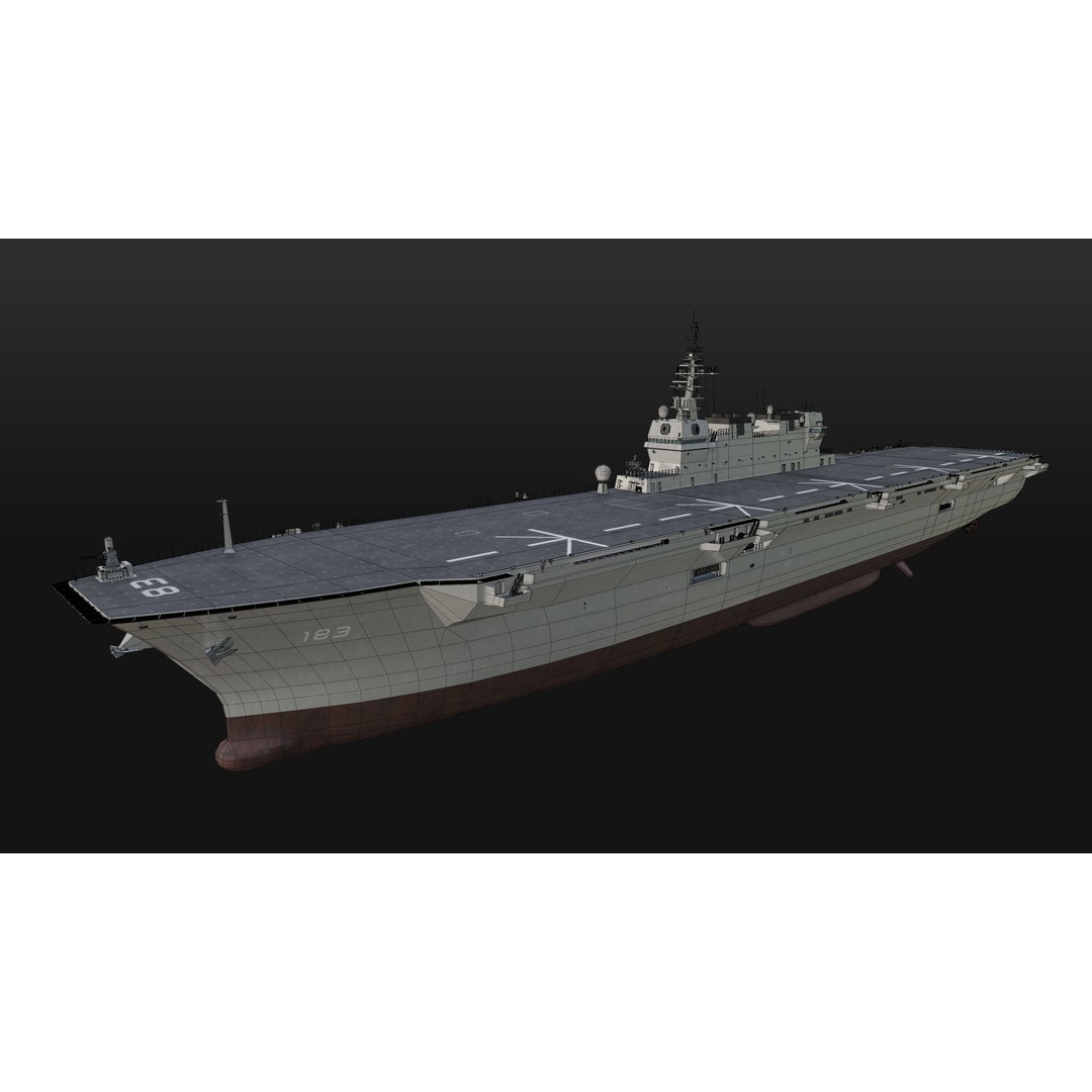 JMSDF Surface Fleet 3D Model – Military Warships, PBR Textures, Blender, FBX - View 16