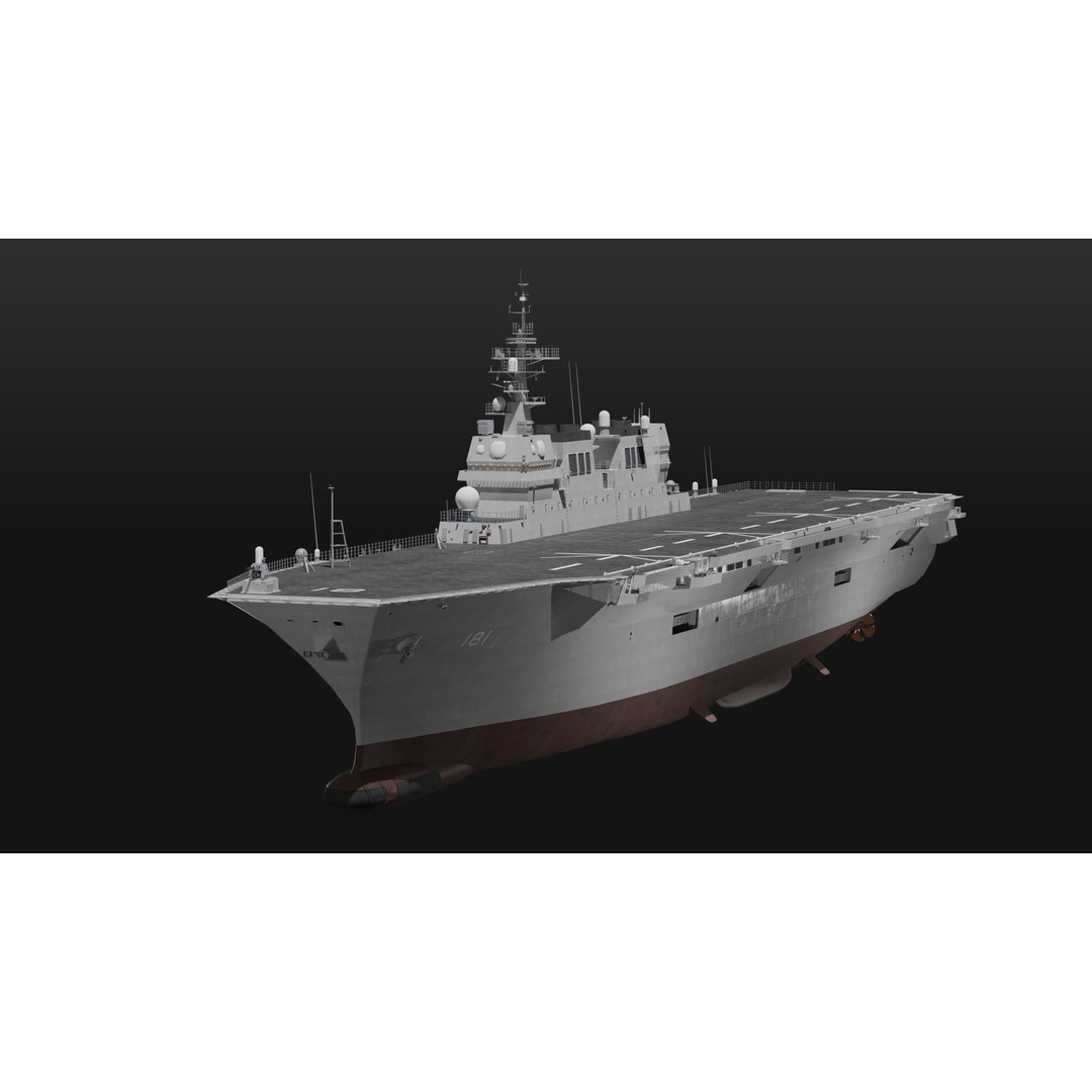 JMSDF Surface Fleet 3D Model – Military Warships, PBR Textures, Blender, FBX - View 18