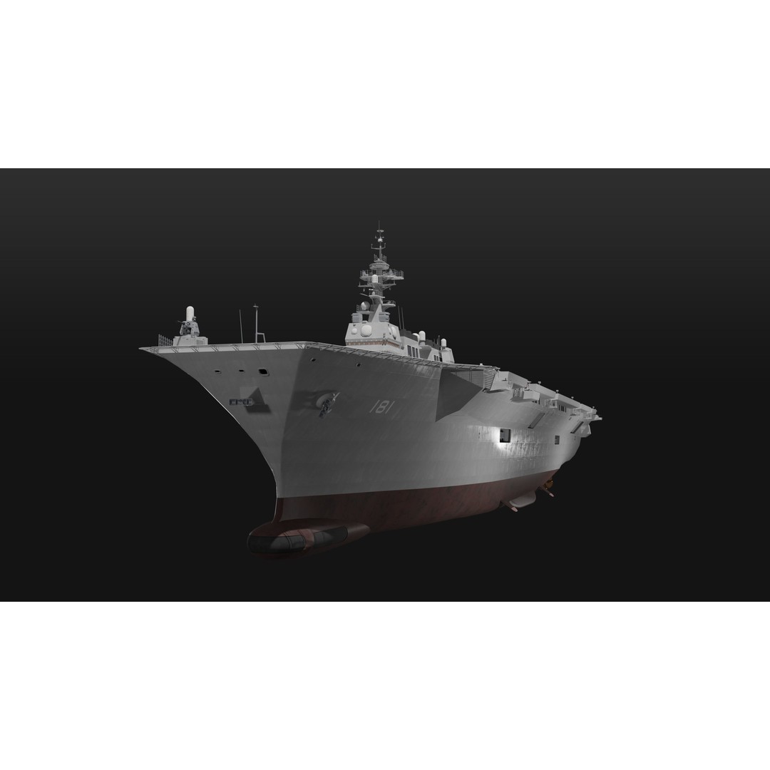 JMSDF Surface Fleet 3D Model – Military Warships, PBR Textures, Blender, FBX - View 22