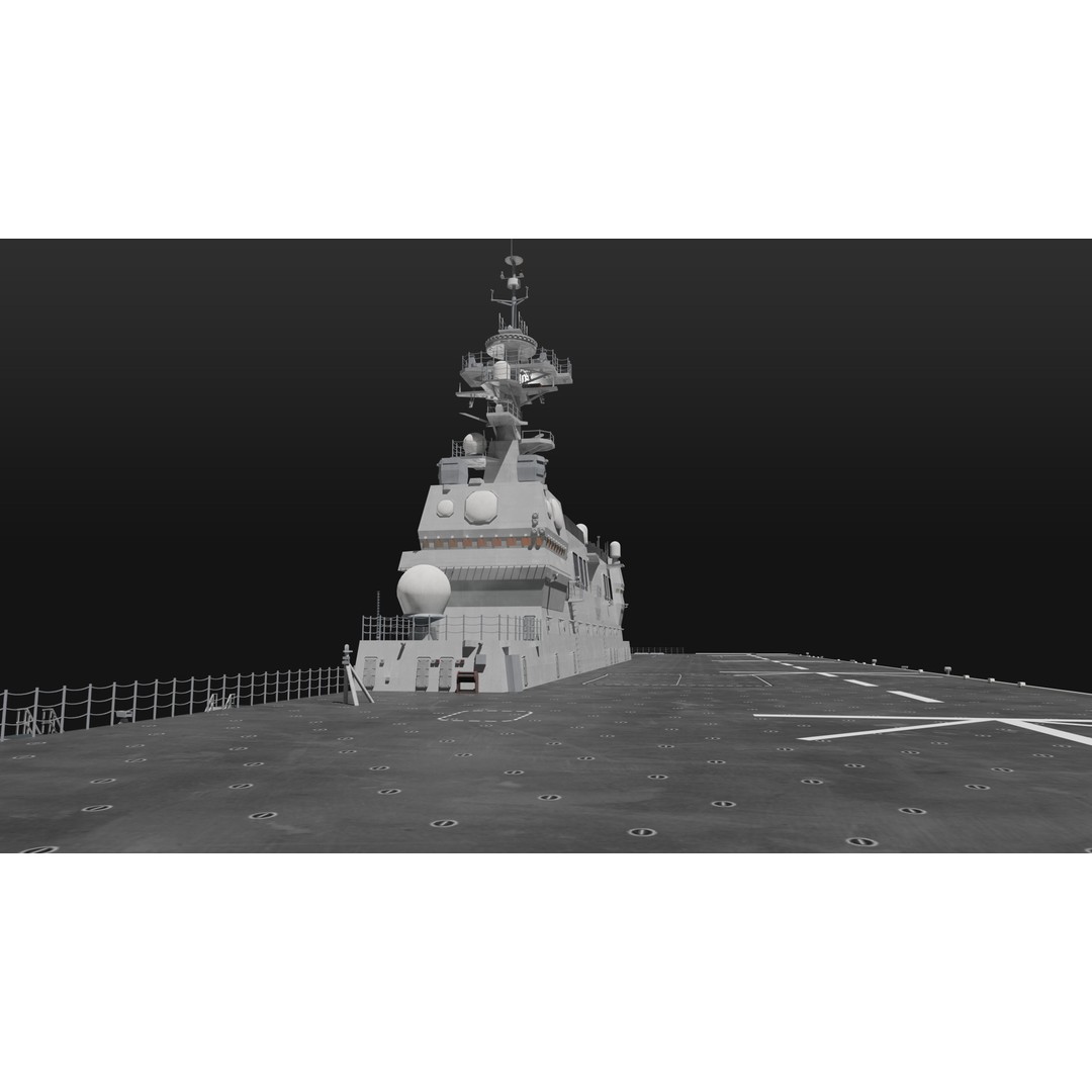 JMSDF Surface Fleet 3D Model – Military Warships, PBR Textures, Blender, FBX - View 23