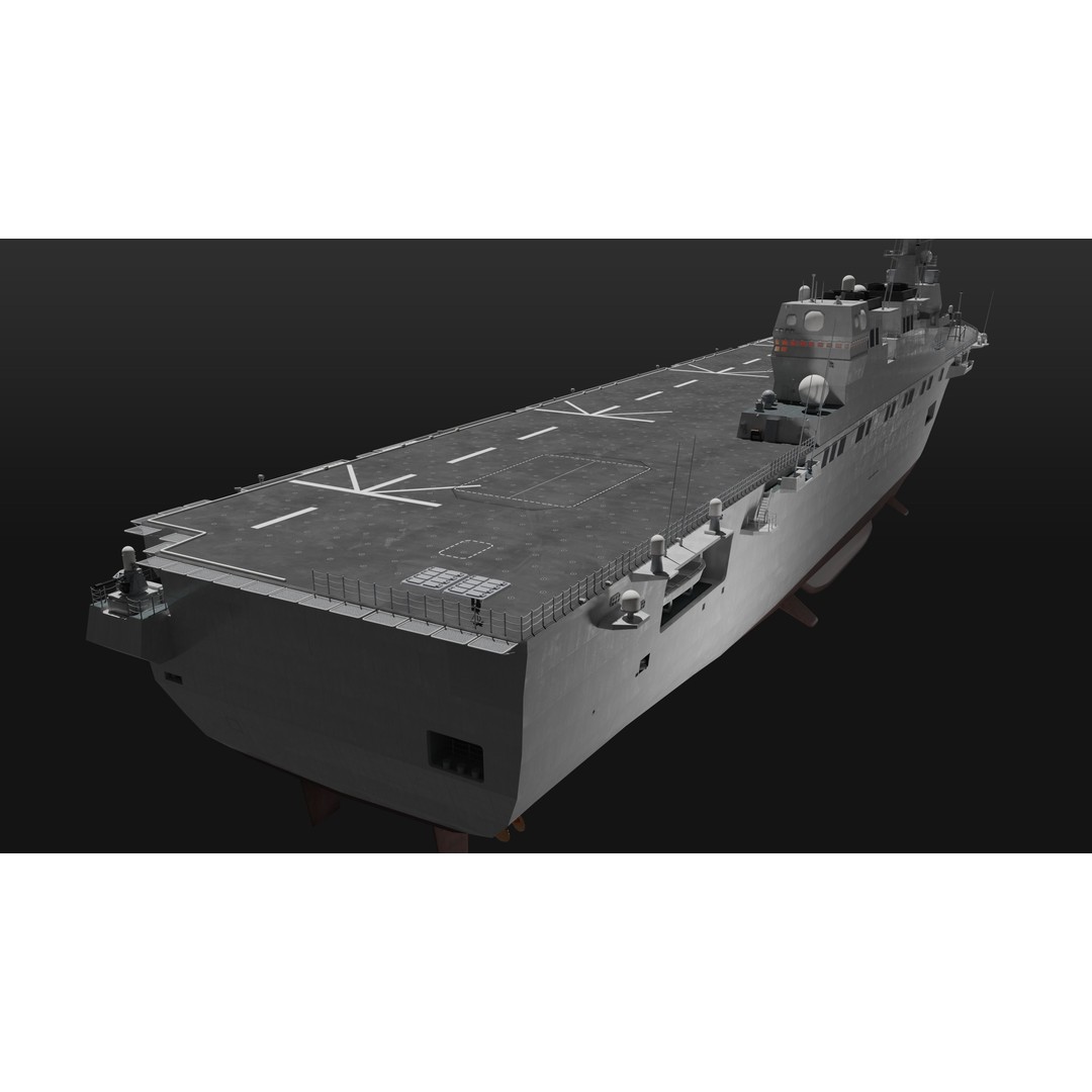 JMSDF Surface Fleet 3D Model – Military Warships, PBR Textures, Blender, FBX - View 24