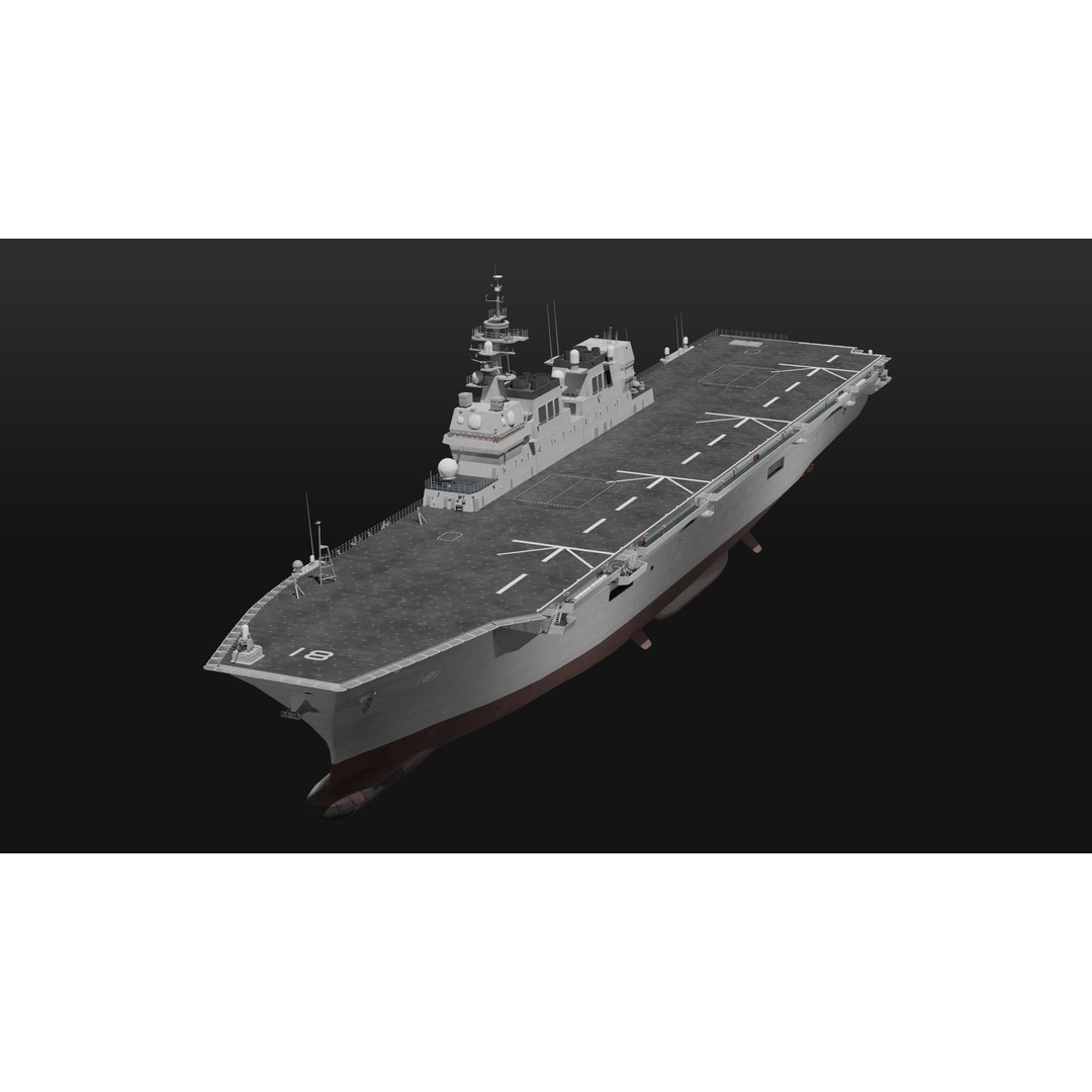 JMSDF Surface Fleet 3D Model – Military Warships, PBR Textures, Blender, FBX - View 25