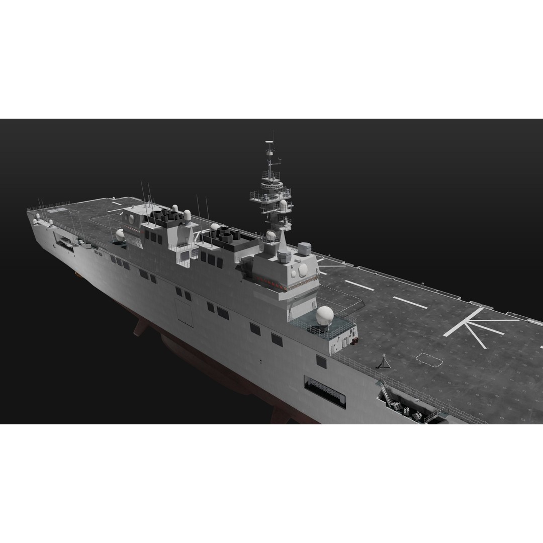 JMSDF Surface Fleet 3D Model – Military Warships, PBR Textures, Blender, FBX - View 26