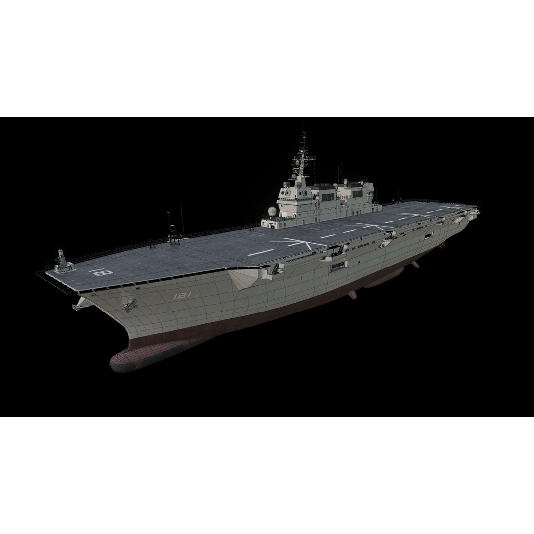 JMSDF Surface Fleet 3D Model – Military Warships, PBR Textures, Blender, FBX - View 27