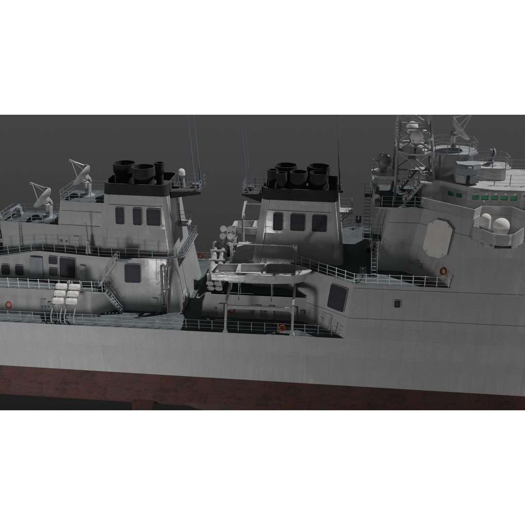 JMSDF Surface Fleet 3D Model – Military Warships, PBR Textures, Blender, FBX - View 36