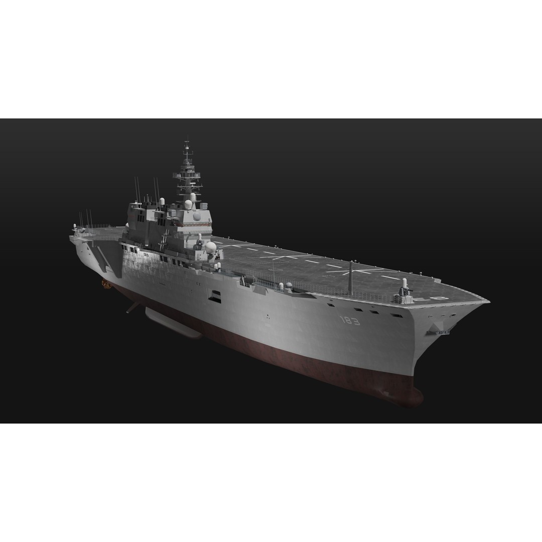 JMSDF Surface Fleet 3D Model – Military Warships, PBR Textures, Blender, FBX - View 6