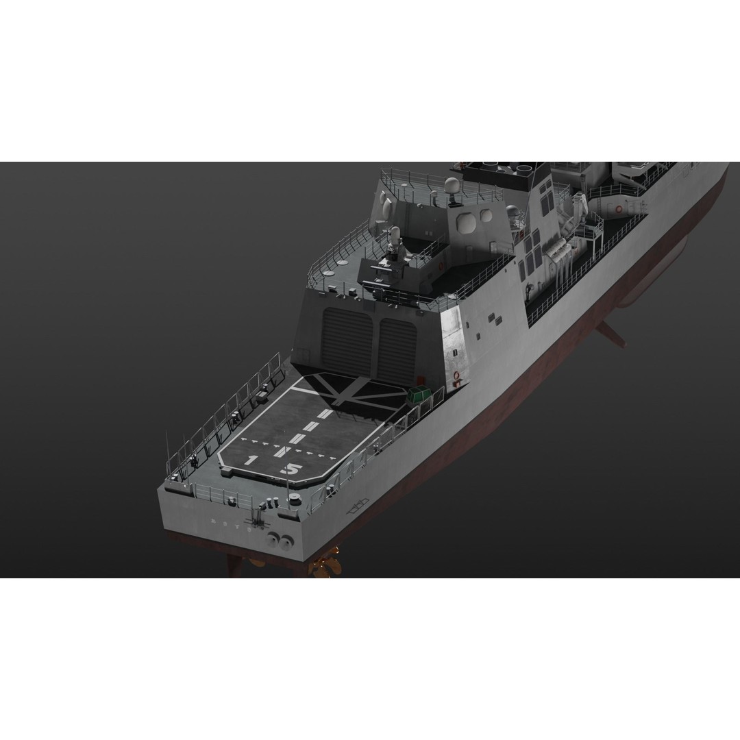 JMSDF Surface Fleet 3D Model – Military Warships, PBR Textures, Blender, FBX - View 65
