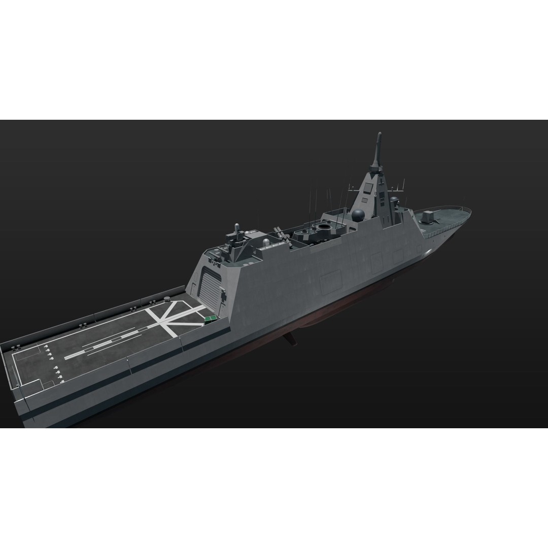 JMSDF Surface Fleet 3D Model – Military Warships, PBR Textures, Blender, FBX - View 73