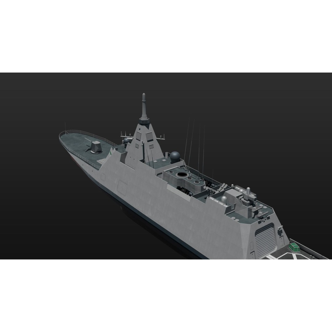 JMSDF Surface Fleet 3D Model – Military Warships, PBR Textures, Blender, FBX - View 75