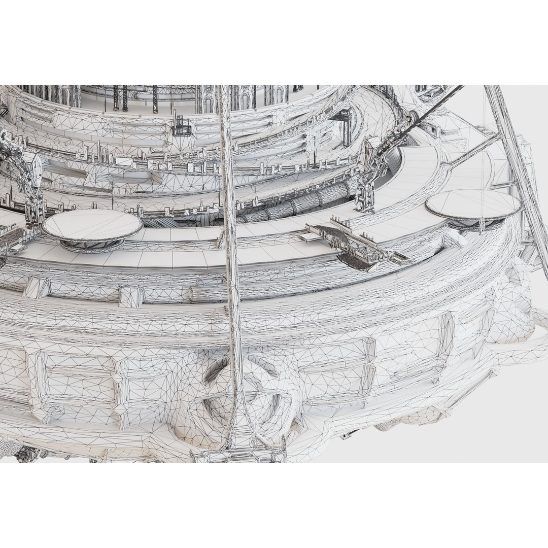 Buoy City VFX Kitbash 3D Model – PBR Ready, FBX, Game Asset - View 7